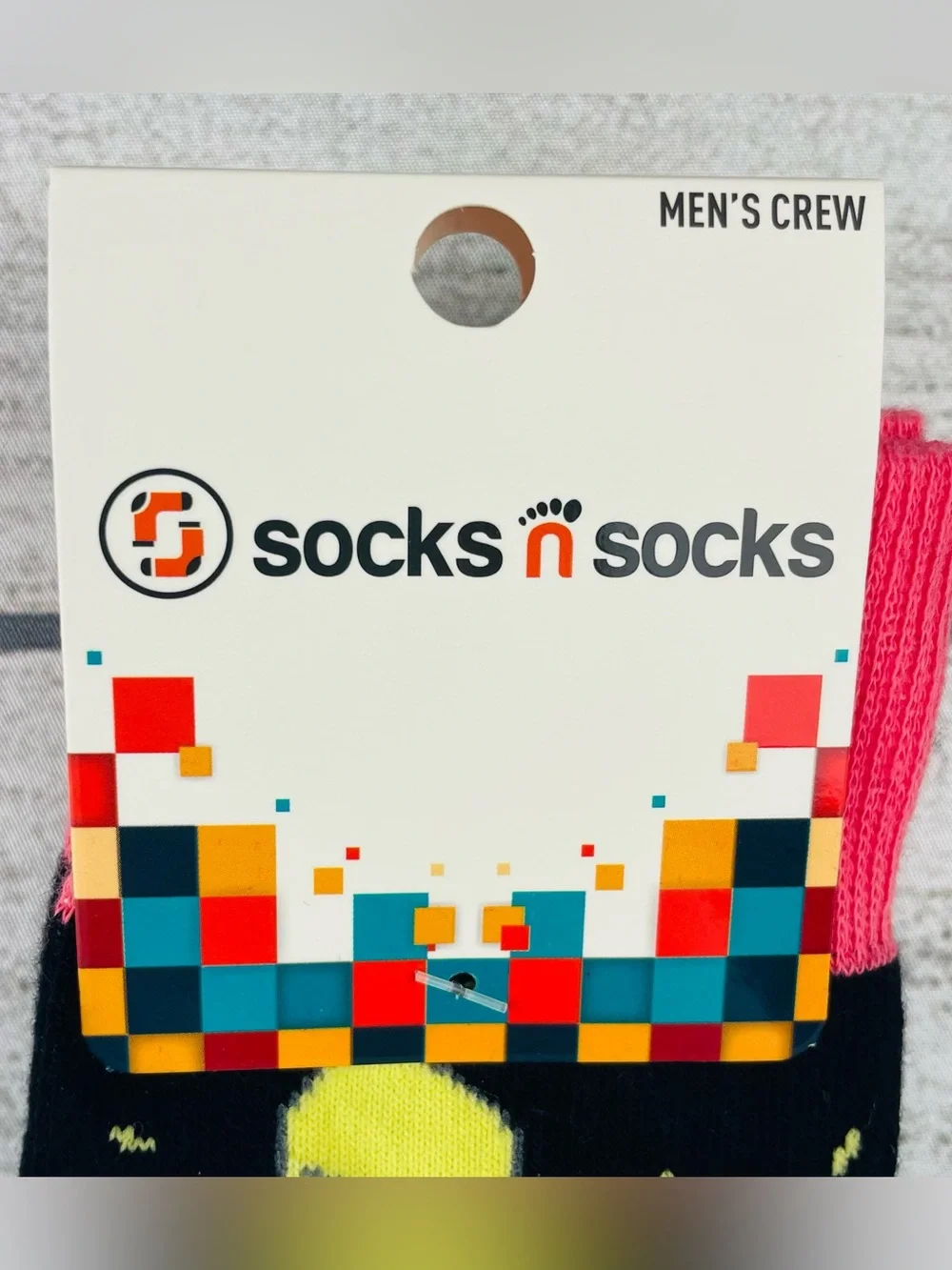 Socks n Socks Mens One Size Ice Cream Paradise Food Theme Crew Socks - NEW
